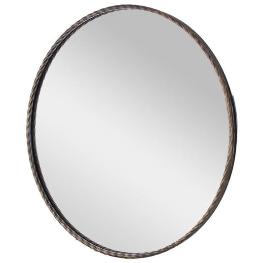 Metal Braided Mirror 79cm