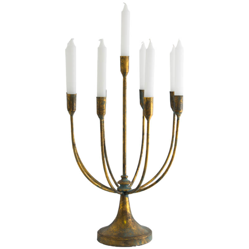 Rosdorf Rustic Gold 9-Arm Lite Candelabra