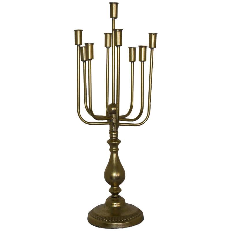 Lucia 8 Arm Antique Candelabra - Carly Thella Interior