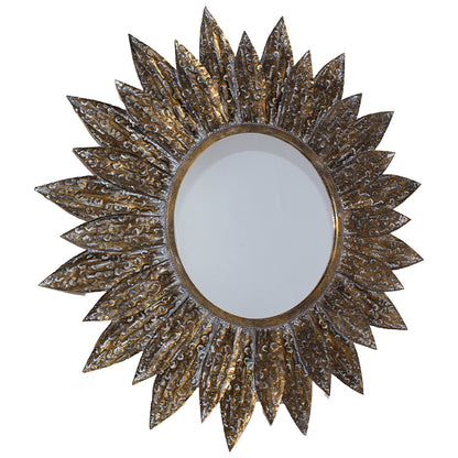 Solaria Sunburst Metal Wall Mirror