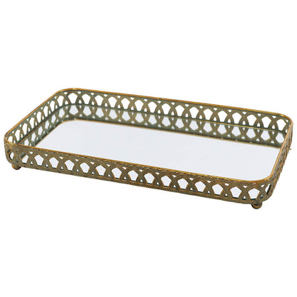 Subali Vintage Gold Mirrored Tray