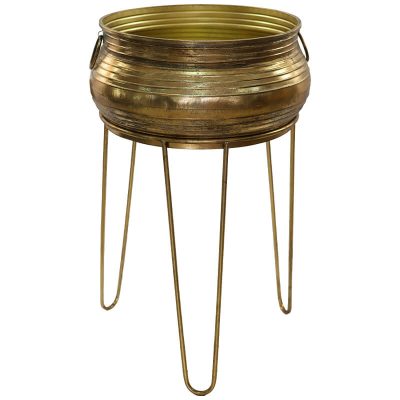 Orion Brass Planter on Stand