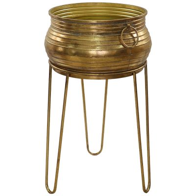 Orion Brass Planter on Stand