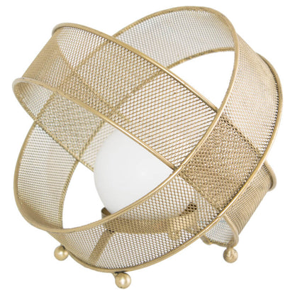 Saturn Gold Mesh Candle Holder