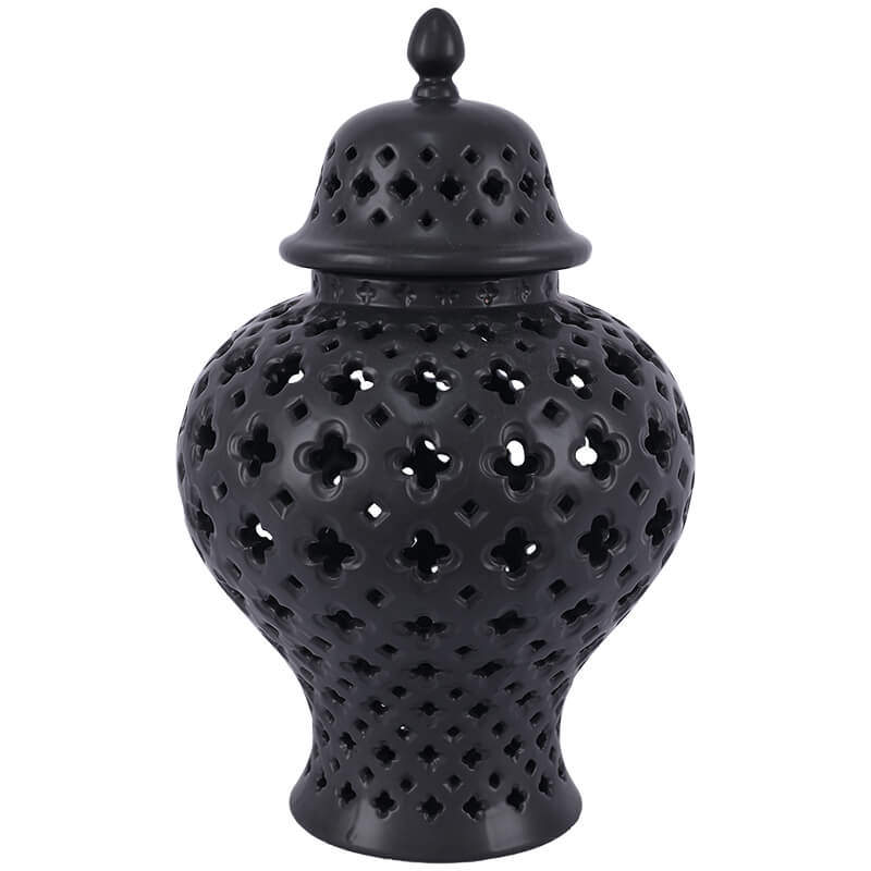 Perforated Ginger Jar with Lid