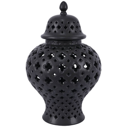 Perforated Ginger Jar with Lid