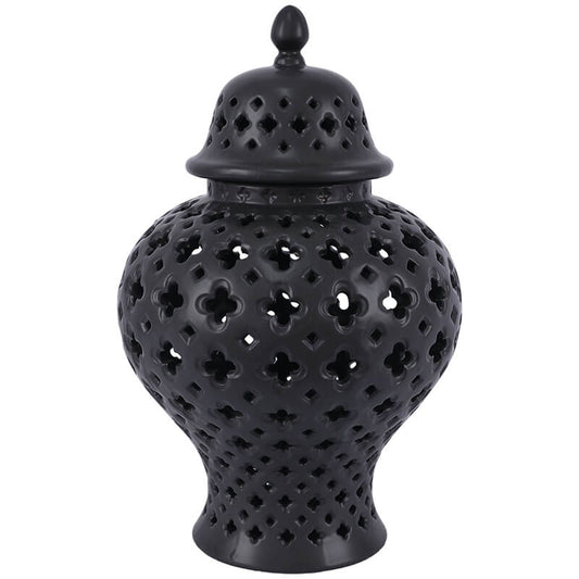 Perforated Ginger Jar with Lid