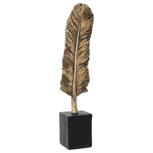 Feather Decorative Object on Plinth