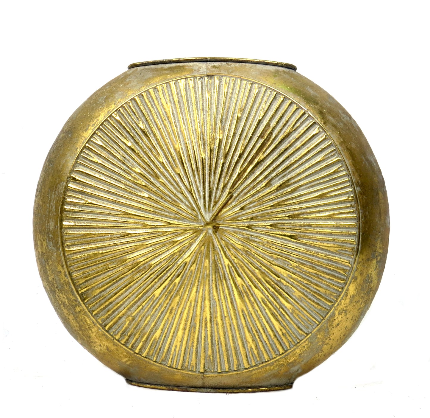 Sunburst Antique Gold Vase