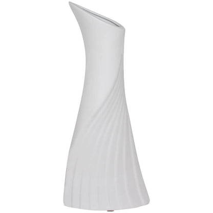 Swirl Wave Ceramic Vase Narrow Opening