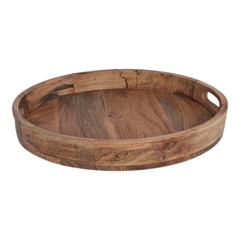 Mango Round Wood Tray
