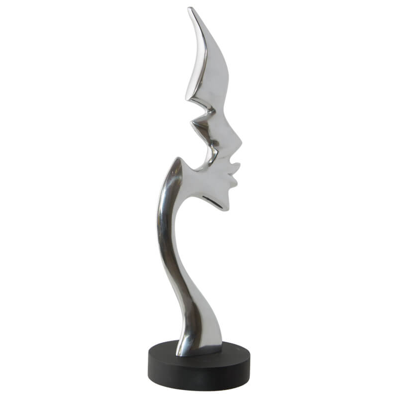 Heleana Woman Face Silhouette Sculpture - Carly Thella Interior