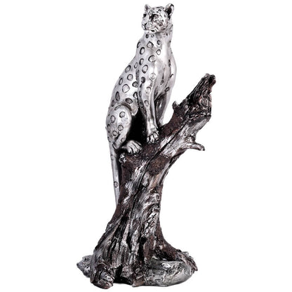 Leopard On Branch Sculpture