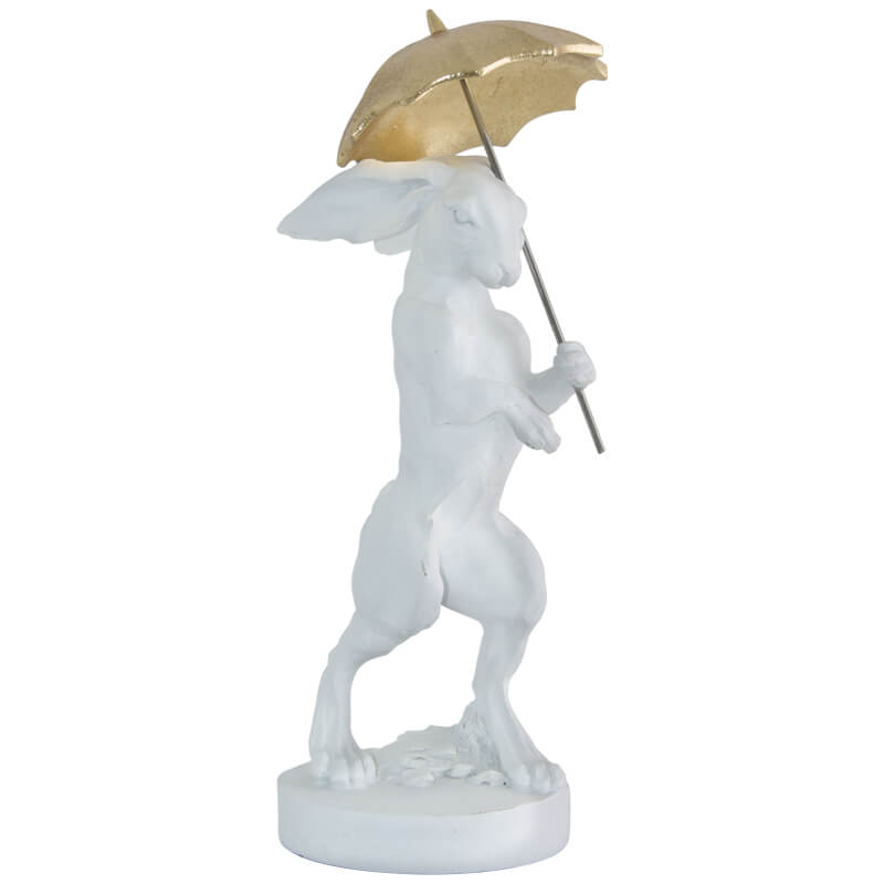 Rabbit with Umbrella Figurine