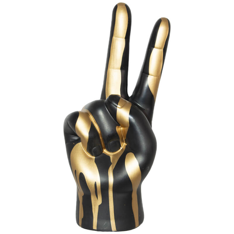 Victory Hand Peace Sign Figurine