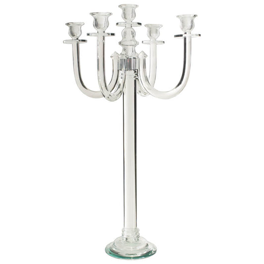 Ritz Crystal 5 Arm Candelabra