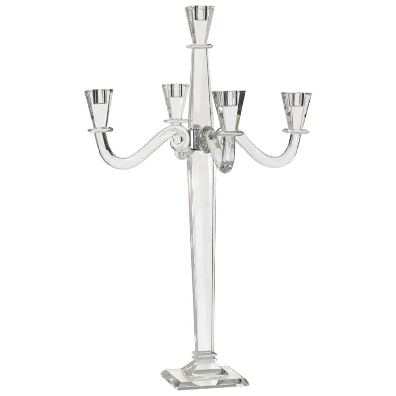 Sylvia Crystal 5 Arm Candelabra