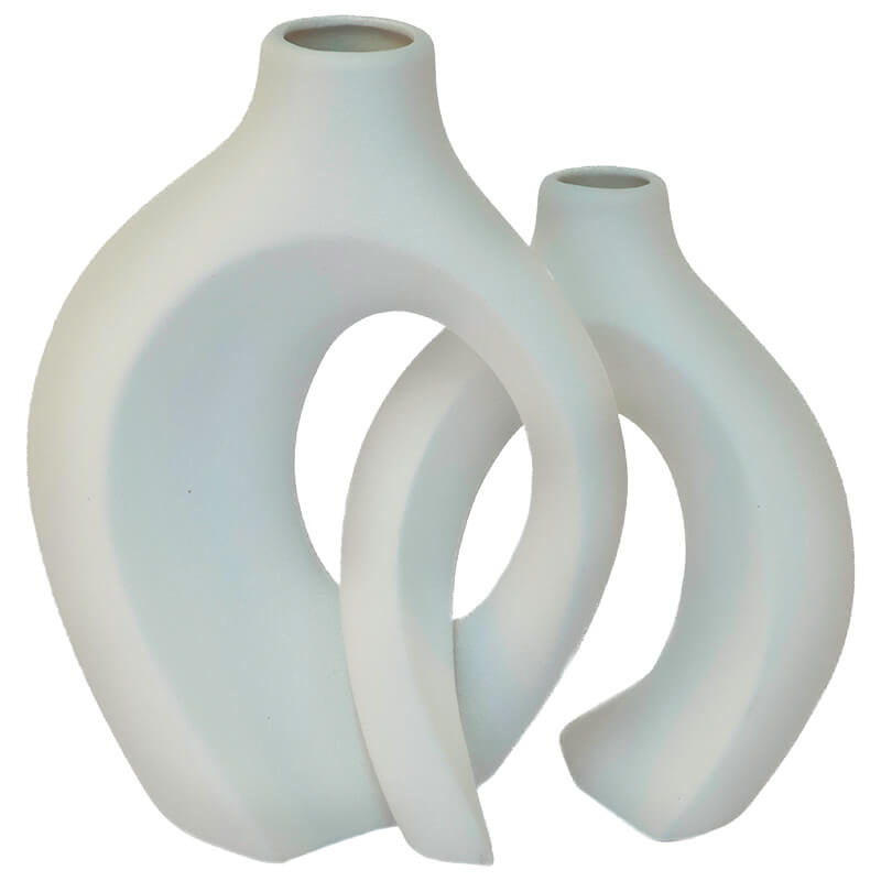 Jarron Dual Modern Ceramic Vase Set