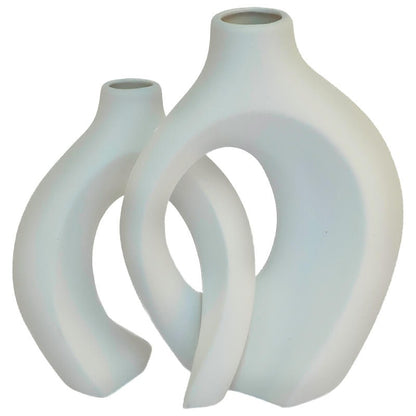 Jarron Dual Modern Ceramic Vase Set