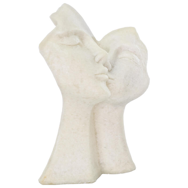 Eternal Embrace Sculpture – White Stone Finish