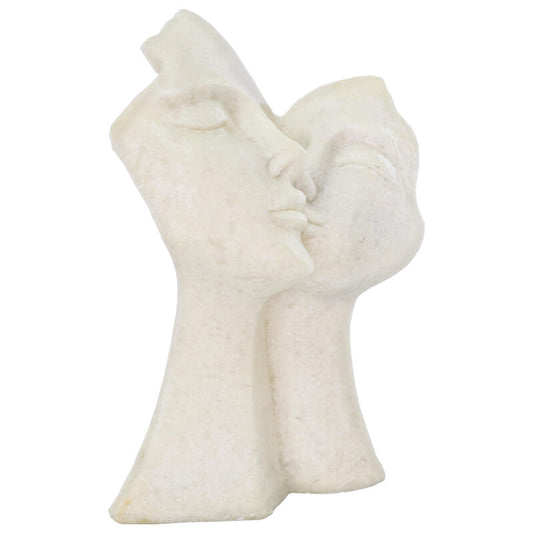 Eternal Embrace Sculpture – White Stone Finish