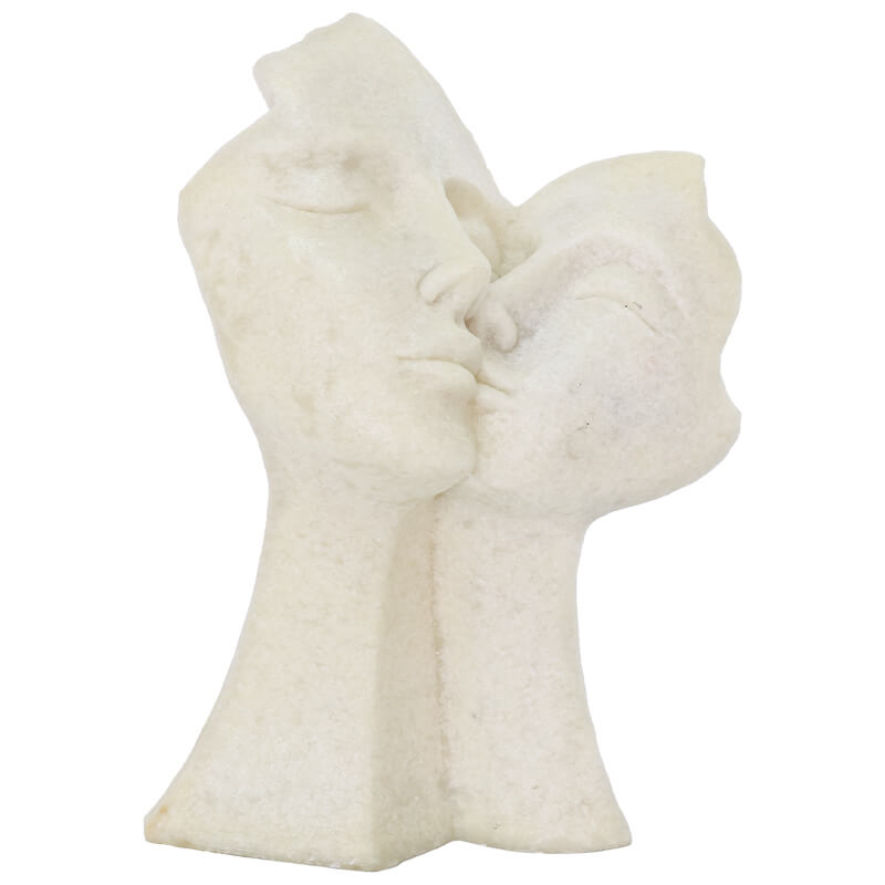 Eternal Embrace Sculpture – White Stone Finish