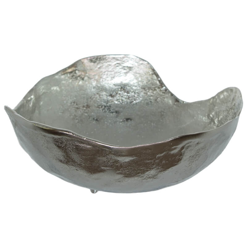 Celiz Silver Organic Bowl - Carly Thella Interior