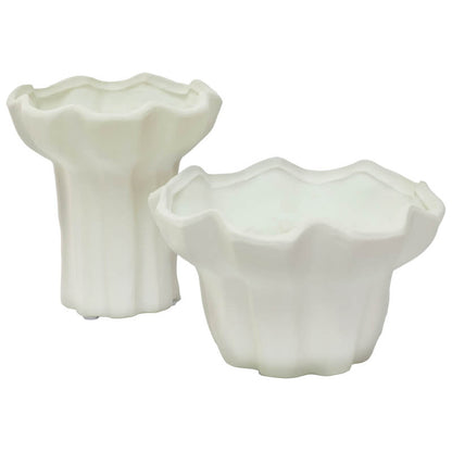 Serene Sculpted Ceramic Vase Collection Trans Natal