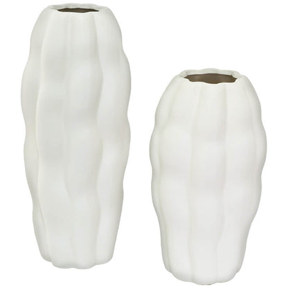 Solstice Sculpted Ceramic Vase Trans Natal