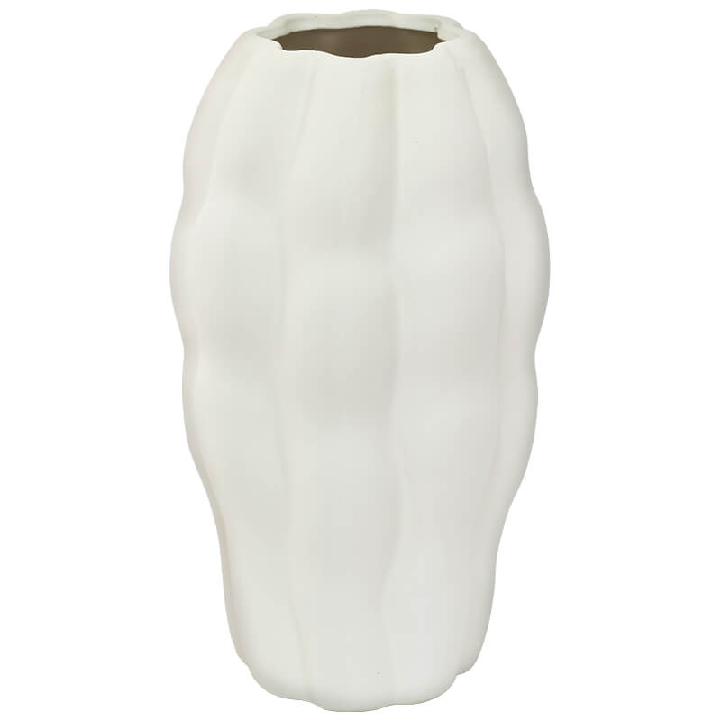 Solstice Sculpted Ceramic Vase Trans Natal