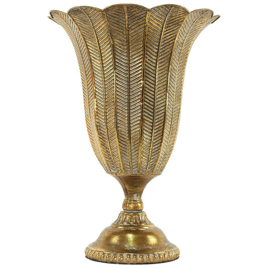 Titus Gold Leaf Decorative Urn