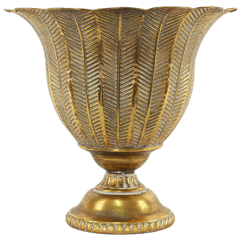 Titus Gold Leaf Decorative Vase