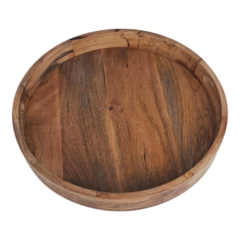 Mango Round Wood Tray