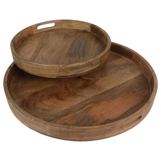 Mango Round Wood Tray