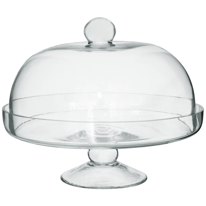 Footed Glass Dome Stand