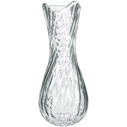 Rio Embossed Swirl Glass Tall Vase