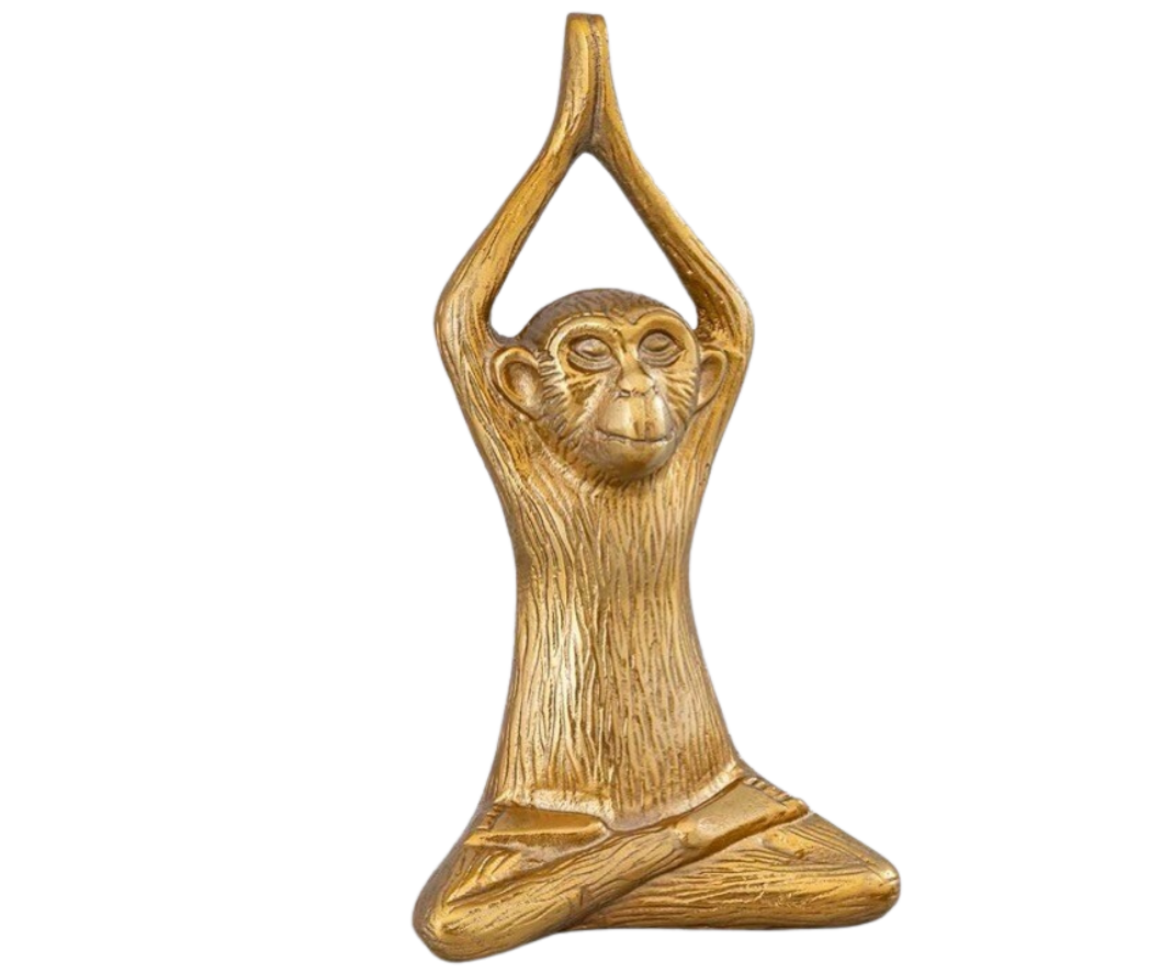 Yoga Monkey Sculpture - Carly Thella Interior