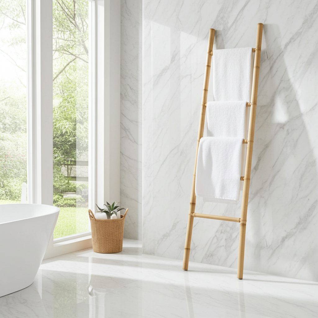 Boho Bamboo Straight Ladder