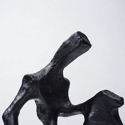 Obsidian Form Abstract Sculpture