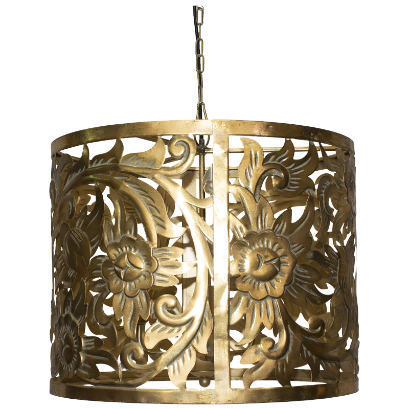 Ornate Floral Pendant Hanging Light