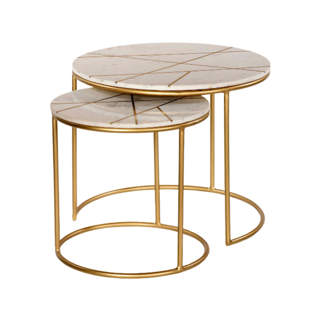 Avero Nesting End Table Set - Carly Thella Interior