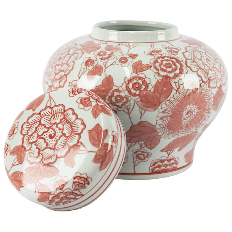 Kangxi Blush Floral Ginger Jar