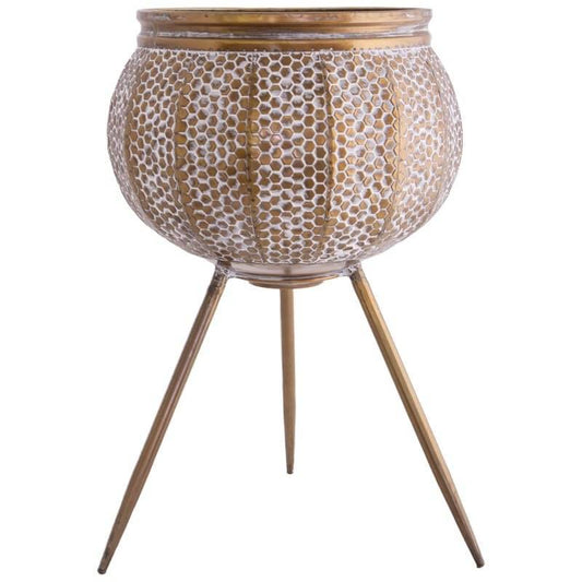 Karo Metal Planter - Carly Thella Interior