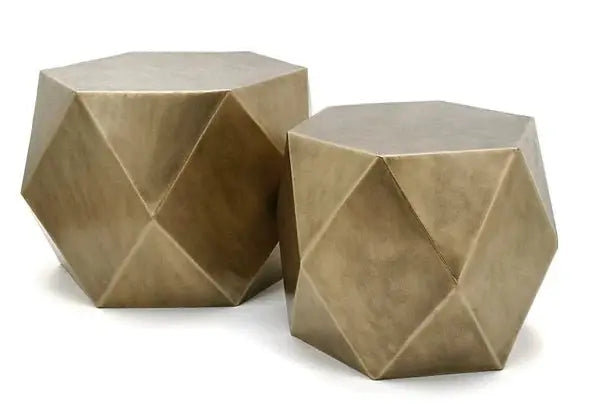 Arum Hexagonal Side Table Set - Carly Thella Interior